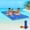Green/Blue, variant on Akaber 9 X 5Ft Lily Pad Floating Mat, 3-Layer Tear-Resistant Xpe Foam Floating Island for 3-5 Adults