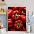 thumbnail image 5 of Póster artístico de la serie de frutas y alimentos, pimientos naranjas, fresas, manzanas y kiwi, pintura en lienzo, impresiones de pared, imagen para la decoración del hogar y la cocina, 5 of 5