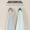 thumbnail image 3 of Towel Stopper Dish Cloth Hook Perforated Rag Stopper Hand Towel Storage Toilet Bathroom Hook Rag Storage Rack 4pc Mixed Color for Closet Organization, 3 of 8