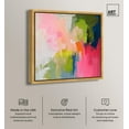thumbnail image 2 of Dynamic Roughness Canvas Modern Colorful Print by Art Remedy, Gold Frame, 40" x 40", 2 of 7