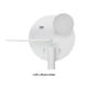 thumbnail image 5 of Wosthever Luz de pared de cabecera de aluminio, interfaz USB montada en la pared, elegante lámpara de lectura para estudio de Hotel y dormitorio Iluminación y accesorios Izquierda Blanca Tipo 1 Wosthever HA069173-04, 5 of 6