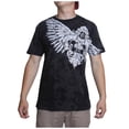 thumbnail image 1 of Konflic Mens Winged Feathered Crest MMA T-Shirt - Black - Medium, 1 of 2