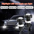thumbnail image 2 of Amdohai 23mm Eagle Eye LED Bulb,DRL Light Ultra Thin Waterproof Black Aluminum Shell Car Motorcycle Turn Signal Light Fog Tail Backup Reverse Light,10-Pack, 2 of 8