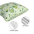 thumbnail image 4 of Throw Pillow Covers, Cute Avocado Green Love Soft Square Pillow Cases with Invisible Zipper for Couch Bed Sofa, Farmhouse Fall Home Decor 20"x20", 4 of 7