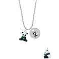 thumbnail image 2 of Delight Jewelry Resin Panda Bear Silvertone Script Initial Disc - I - Charm Necklace, 20"+3", 2 of 4
