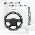 thumbnail image 2 of Kdxio Lemon and Leaves Print Elastic Stretch Steering Wheel Cover,Auto Steering Wheel Cover,15 Inch Anti-Slip,Warm in Winter and Cool in Summer,Fit Suvs,Vans Cars,Trucks, 2 of 7