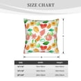 thumbnail image 5 of LNWH Watercolor Fruit Abstract Throw Pillow Covers, Square Soft Linen Decorative Pillow Cases, 20"x20", 5 of 8