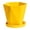 Yellow, variant on HomelyJoy 14.5x5 Inch Green Plastic Planter Pot, Modern Nordic Geometric Flower Pot with Drainage Holes for Balcony Window Sill Patio Garden, No Tray, 1pc