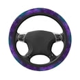 thumbnail image 3 of Balery Purple and Green Glitter print Steering Wheel Covers Elastic Skidproof Steering Wheel Protective Cover Case for Men Women Universal 15 Inches Cars Accessories, 3 of 8