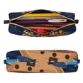 thumbnail image 3 of Ratiio Ocean Scene with Noah's Ark Pattern Leather Pencil Case, Pencil Pouch with Durable Zipper, Compact and Stylish Organizer for Stationery, Art Supplies, Travel Essentials, 3 of 8