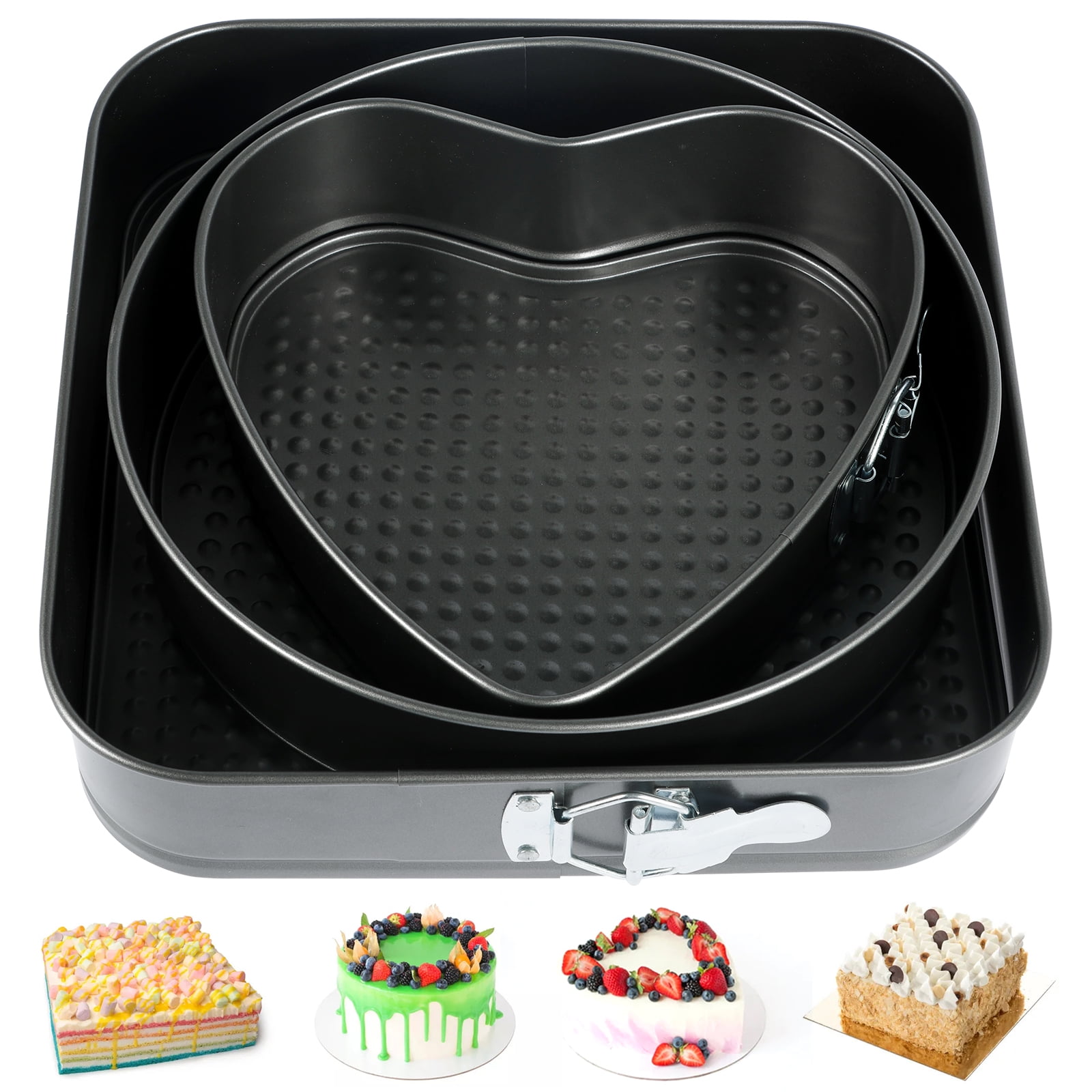 Springform Cake Pan, Stainless Steel Buckle Baking Cake Mold, Removable  Bottom Baking Pan, Oven Accessories, Baking Tools, Kitchen Gadgets, Kitchen  Accessories, Multiple Sizes Available - Temu