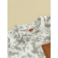 thumbnail image 6 of Toddler Baby Boys Summer Clothes 6M 12M 18M 24M 3Y Tie Dye Short Sleeve/Sleeveless T-Shirt Tank Top Elastic Waist Shorts Outfit, 6 of 9