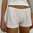 thumbnail image 5 of Cottage Women Shorts 00s Retro Boyshort Underwear Elastic Waistband Button Soft Comfy Sweatshorts Y2K Loungwear Pajamas Buttom, 5 of 6
