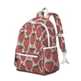 thumbnail image 2 of Pink Strawberry Plants Fruit Backpack for School,Cute School Bag,Schoolbag with Adjustable Shoulder Straps & Padded Back,13.4"x11"x4.7", 2 of 6