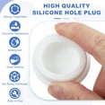 thumbnail image 3 of Uxcell 8 Pcs Tapón de Silicona en Forma de T, Diámetro 38 mm/1.5 Pulgadas, Tapón de Silicona Impermeable Reutilizable, Tapón Redondo de Sellado para Equipos de Tuberías, Blanco, 3 of 7
