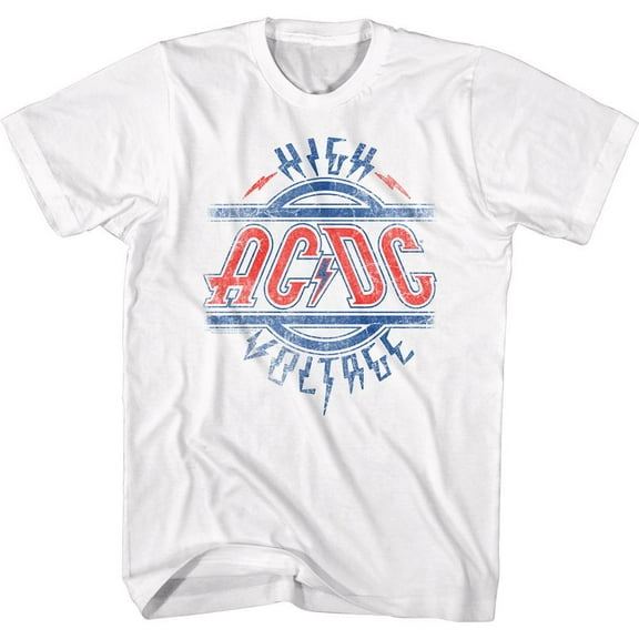 AC/DC AC/DC RWB White Adult T-Shirt