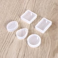 thumbnail image 2 of NUOLUX 5Pcs Silicone Mold Set for Resin Pendant Making Easy to Clean White Durable Shapes, 2 of 5