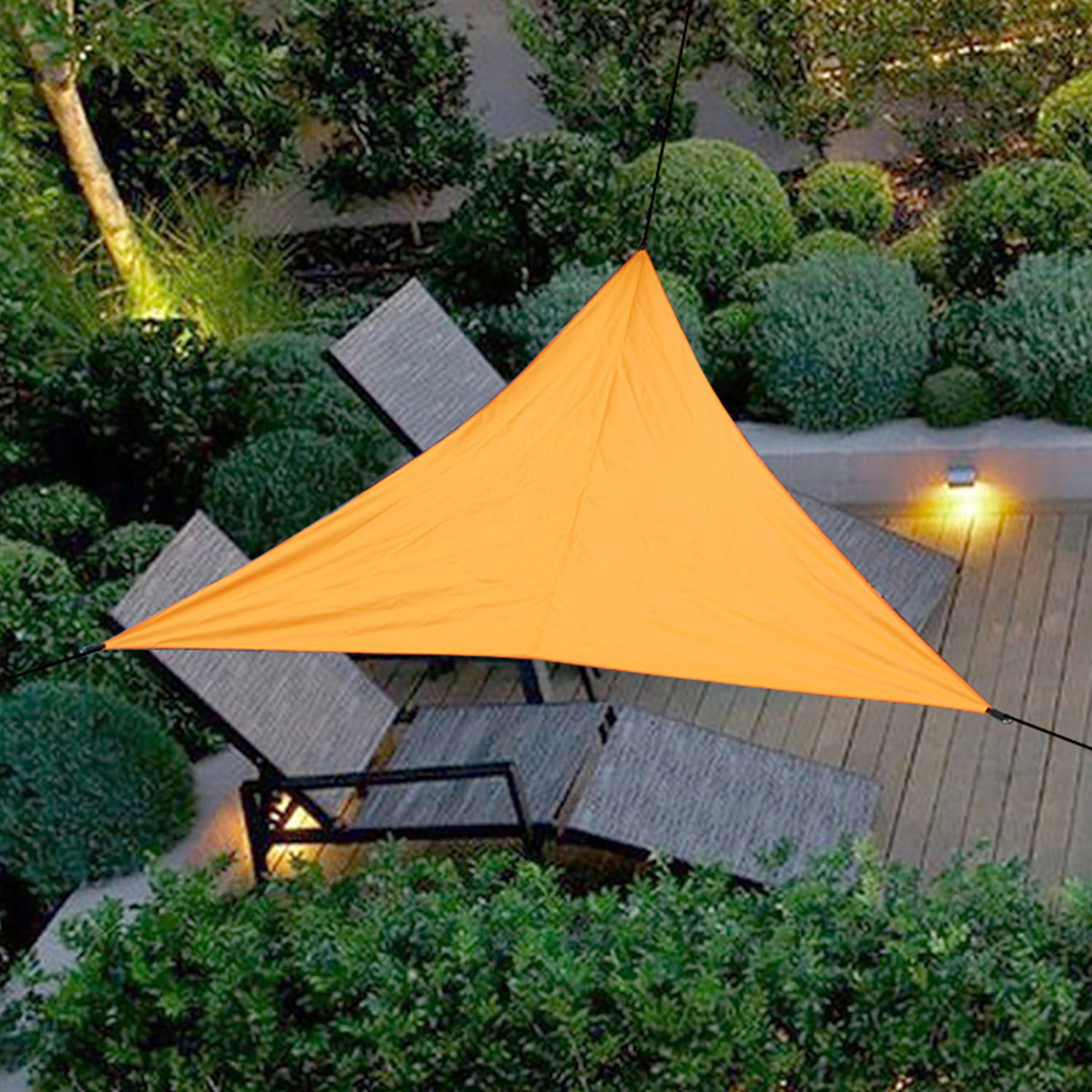 10FT Triangular Waterproof Sun Shade Sail Garden Patio Awning Canopy Sun Shelter 