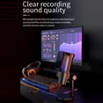thumbnail image 4 of Microphone , Kit de Sélection à un Mode avec Muet et Touche à Bouton Compatible avec une Touche avec Bouton de Mode Muet Kit de Micro Jeu Compatible avec Muet et Bouton Blanc avec Micro d'Ordinateur Muet Blanc Mode, 4 of 6