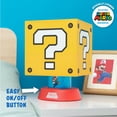 thumbnail image 4 of Paladone Super Mario Icon Lamp con 3 configuraciones de brillo y apagado automático, productos de juegos de Nintendo y decoración temática de cabecera para niños, 4 of 5
