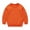 Orange, variant on HAOTAGS Sweatshirt for Kids(1-13) Toddler Boy Girls Long Sleeve Round Neck Cotton Pullover Top Light Blue Size 5 Years
