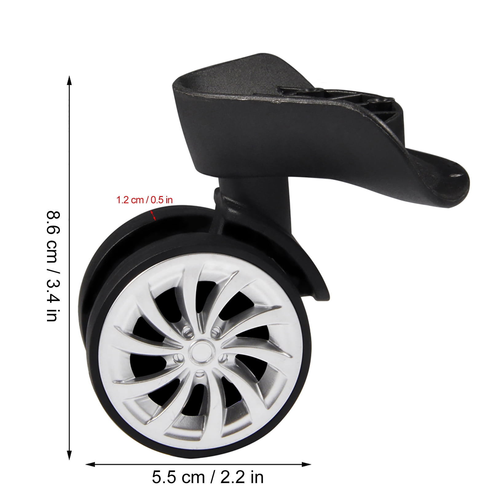 Replacement Luggage Wheels, Suitcase Wheels Swivel Luggage Wheel for Repair Replacement
