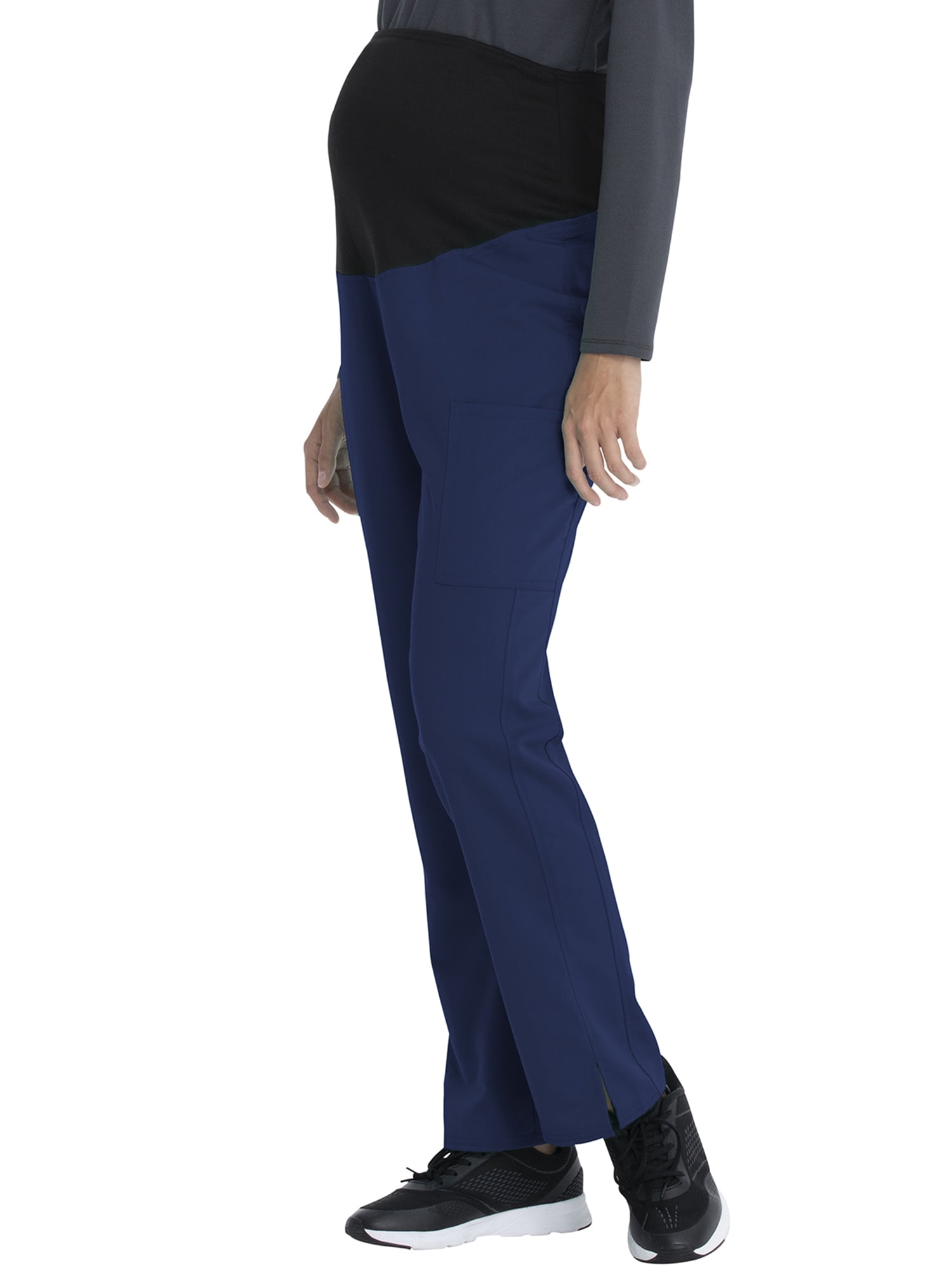 Scrubstar Women's Maternity Flexible Stretch Knit Panel Pull-On Cargo Scrub Pant WD000