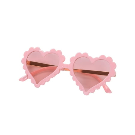 

Kids Girls Boys Retro Sunglasses Heart Shape Classic Heart Frame Summer Holiday Beach Photography Shades UV Protection