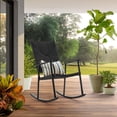thumbnail image 1 of Better Homes & Gardens Ventura Black Woven Rocking Chair, 1 of 5
