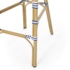 thumbnail image 4 of Noble House Aluminum Lightweight and French Outdoor Bistro Table with Bamboo Finish, Multicolor, 4 of 7