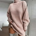 thumbnail image 3 of Robes en Tricot Côtelé pour Femmes Extensibles Manches Longues Robes pour Femmes Filles Dames, 3 of 4