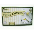 thumbnail image 2 of Disposable Clear Plastic Table Cover Heavy Duty Party Supplies Tablecloth Sealed (66x54 - 32ct), 2 of 2