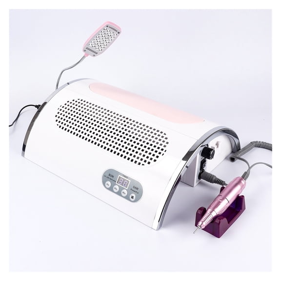 3-IN-1 54W Nail Dust Collector  UV LED Nail Lamp  Electric Nail Drill Professional Nail Manicure Tool Machine For Salon ,Lasting Comfort Experience