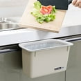 thumbnail image 3 of Bote de basura colgante sin tapa para cocina, dormitorio o escritorio, diseño innovador y práctico, color azul, modelo 5865, ideal para organizar tu espacio., 3 of 6