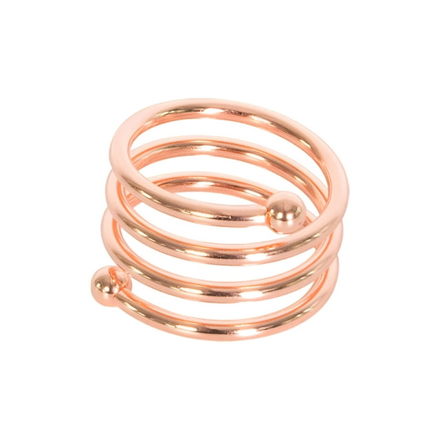 Billuyoard Servilleta de moda para restaurante de Hotel en casa, anillo de Metal para banquete, decoración de de comedor, servilletas portátiles, Mostrada Oro rosa Billuyoard HA084247-02