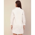 thumbnail image 4 of Moomaya Classic Solid Cotton Shirt Dress - Long Sleeves, Everyday Casual Wear, 4 of 9