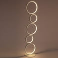 thumbnail image 3 of Modern LED Floor Light Stand Lighting Living Room Reading Lamp Lights 24W, 5-Ring Floor Lamp Night Light Corner Standing Light Home Decor, 3 of 12