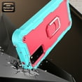 thumbnail image 7 of Dteck Galaxy S20 FE Case, Metal Ring Holder Kickstand Full Body Shockproof Sturdy Bumper Protective Cover for Samsung Galaxy S20 FE 5G 6.5-inch 2020, Mint+Rose, 7 of 7