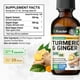 thumbnail image 3 of BIO KRAUTER Turmeric and Ginger Supplement Tincture - Turmeric Curcumin Immune Support Drops - Ginger Extract with Black Pepper - Vegan Formula - 2 Fl.Oz., 3 of 4