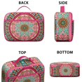 thumbnail image 4 of Boho Folk Insulated Tote Geometric Mandala Lightweight Compact with Front Pocket, 4 of 5