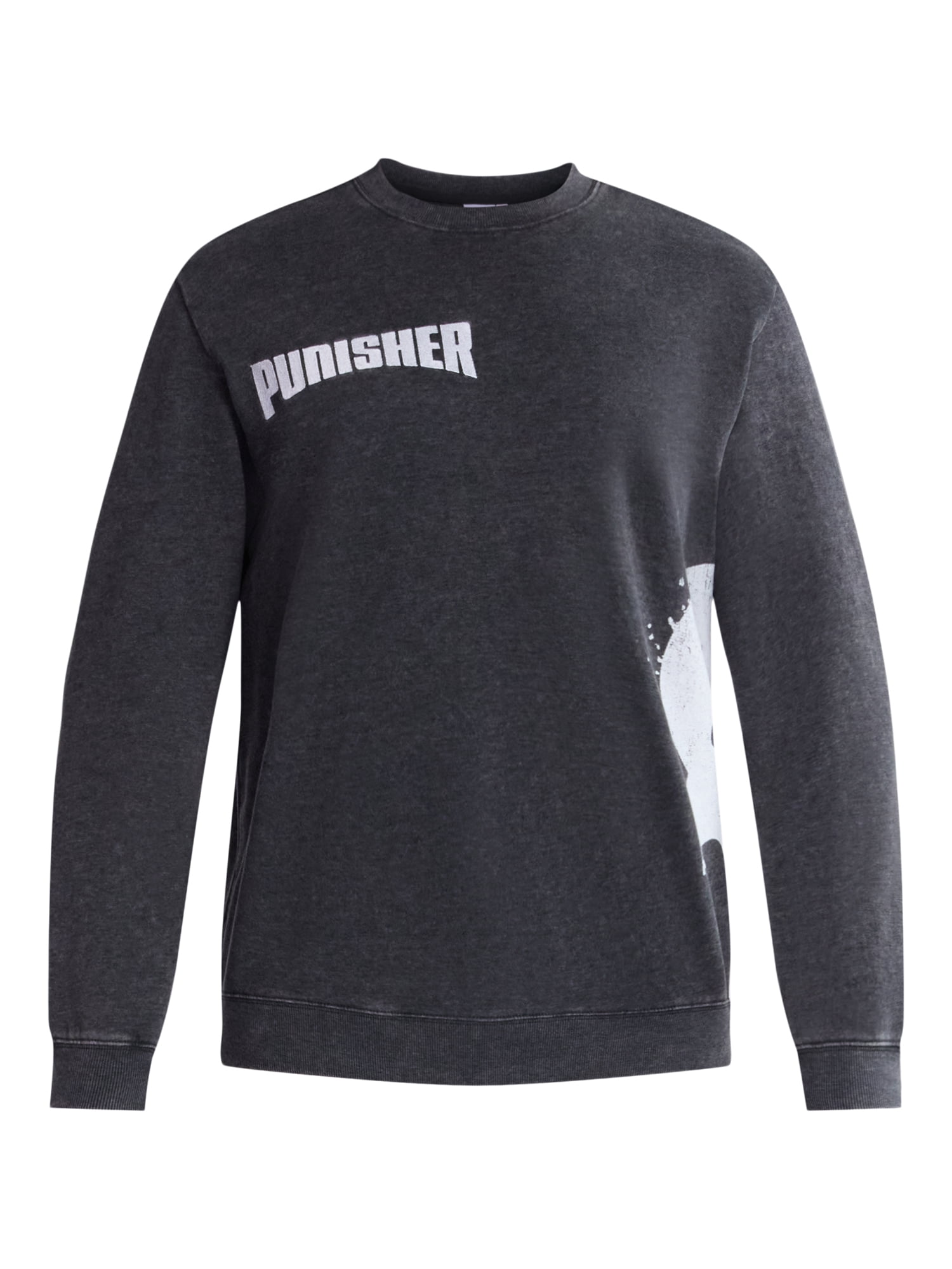 Punisher Men's and Big Men's Front to Back Graphic Sweatshirt with Long Sleeves, Sizes XS-3XL