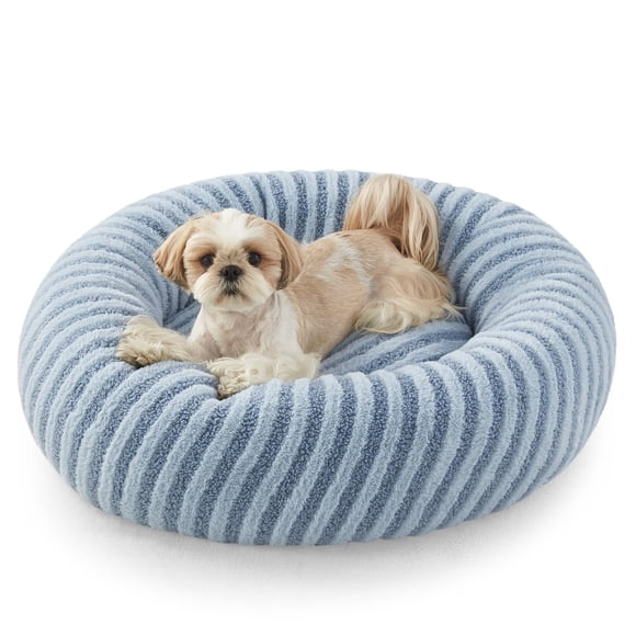 Cama para perros MIXJOY, pequeña, lavable, rosquilla, 58 x 58 x 20 cm, color azul