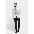 thumbnail image 3 of Elina fashion Men's Formal Blazer Jacket Comfort Stretch Suit Jacket Coat, 3 of 8
