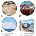 thumbnail image 3 of Designart "Boat at Anchor II" Coastal Metal Wall Decor, 3 of 5