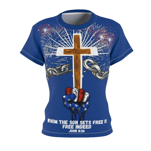 Copy of Whom The Son Sets Free - Sojourner Martyr Women's Cut & Sew Tee