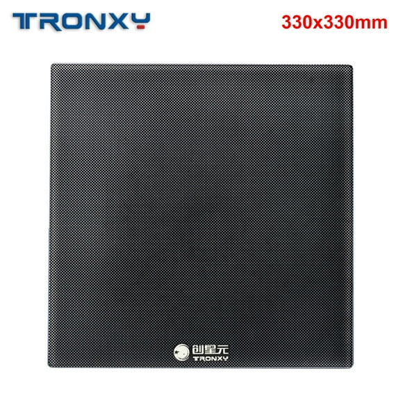 Tronxy Carbon Silicon Crystal Glass Print Bed Platform Build Surface 330*330mm for 3D Printer Hotbed