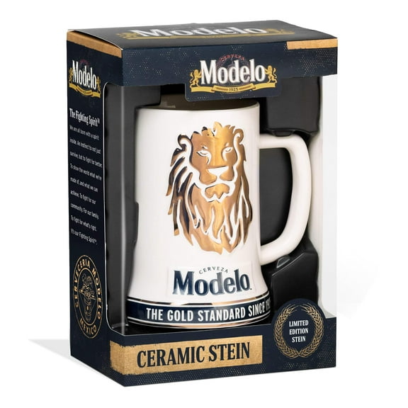 Cerveza Modelo Golden Lion Limited Edition Large Ceramic 7" Beer Stein