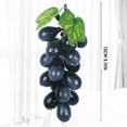thumbnail image 3 of Zoxiy Artificial Grapes Frosted Grape Clusters Decorative Grapes Bunches Fake Grapes Fake Fruit Artificial Fruit Plastic Fruit For Vintage Wedding Favor Fruit Decor Faux Fruit Props 1Pc Black, 3 of 9