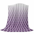 thumbnail image 6 of Purple Ombre Stripe Blanket Soft Cozy Warm Throw Blanket for Couch, Plush Fuzzy Flannel Fleece Blankets for Sofa, Modern Abstract Art Gradient Striped Bed Blankets Lightweight Gifts for Men, 30"x40", 6 of 9