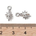 thumbnail image 3 of Non-304 Stainless Steel SIce Pick Pinch Bails Star Stainless Steel Color 13x6mm Hole: 1.3mm Pin: 0.8mm, 3 of 3